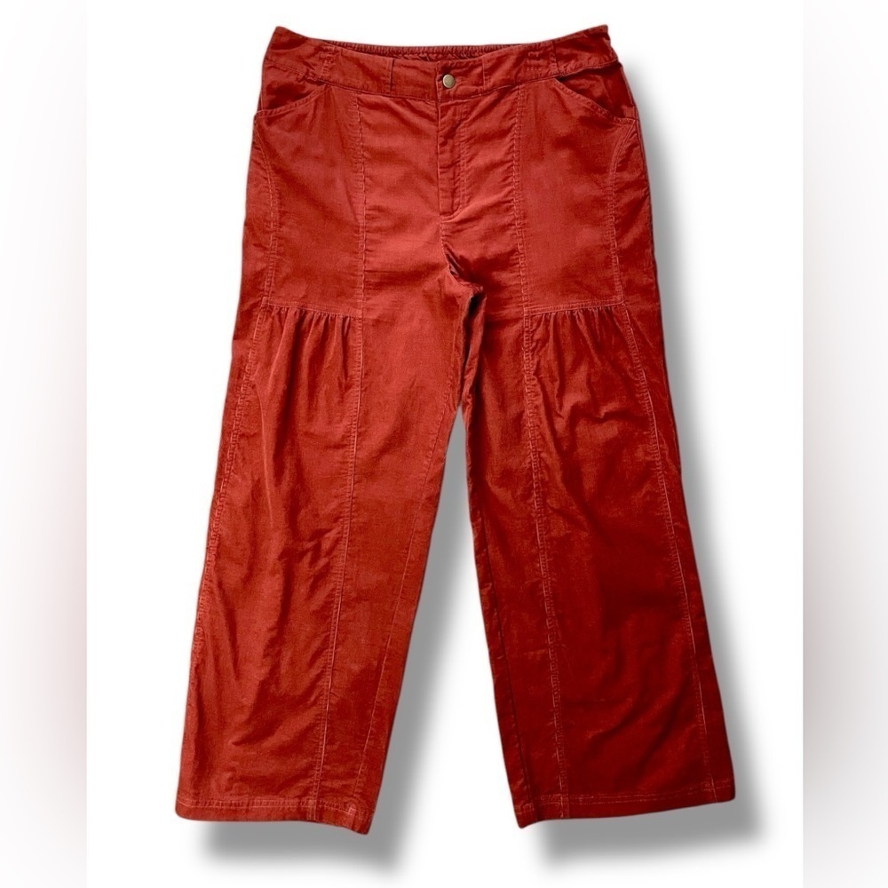 Soft Surroundings Burnt Orange Corduroy Pants Size Large